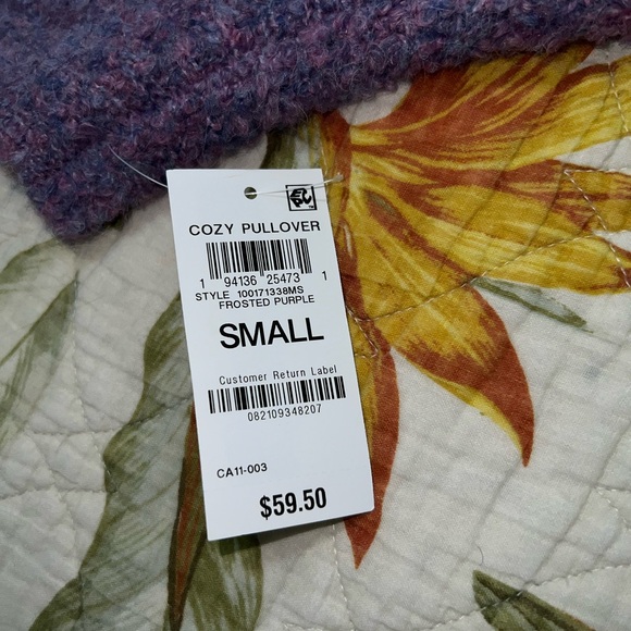 On 34th brand pullover fuzzy multishade purple sweater - Picture 6 of 6